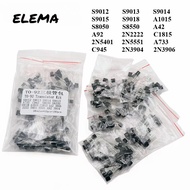 50pcs Transistor TO-92 2N5401 2N5551 S9013 S9014 S9015 A42 A92 A1015 S8050 A733 Transistors set Kit