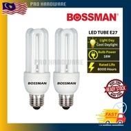 [SIRIM] BOSSMAN 18W E27 BULB (COOL DAYLIGHT) 3U LED BULB LIGHTING BULB