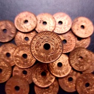 Uang Kuno 1 Cent Nederlandsch Indie Bolong Tahun 1942p Semi Luster