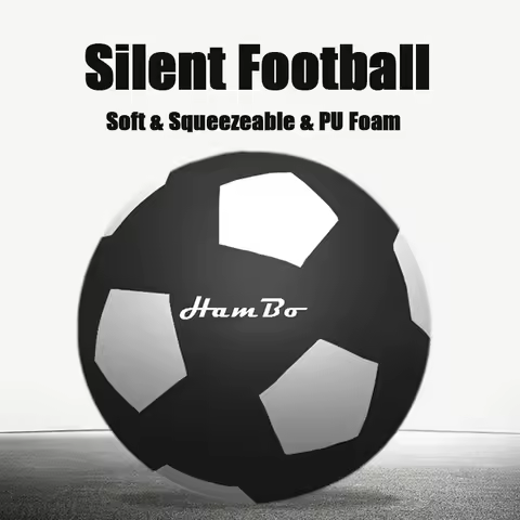 Silent Football Size 3#/5#/7# Indoor Silent Foam Soccer Ball Mute Bouncing Ball Silent Basketball Ba