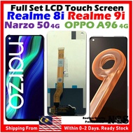ORI NGS Brand Full Set LCD Touch Screen Compatible For OPPO A96 4G /  Realme 8i / Realme 9i / Narzo 