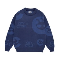 Áo Sweater Len Local Brand Starry City Cycle oversize nam nữ form rộng