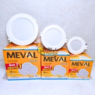 PackageMeval (2+1) Inbow Led Panel Downlight 3/5/8/ 12 Watt Downlight MEVAL ECO 6500K