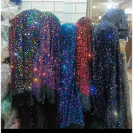 PREMIUM SEQUENCE BLUDRU FABRIC (PRICE PER 0.5 METER)