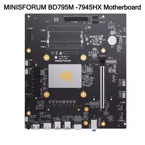 MINISFORUM BD795M -7945HX Motherboard Desktop Host Gaming Motherboard AMD Ryzen 9 7945HX M-ATX Form 