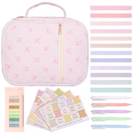 Bible Cover Case for Women Large Bible Cover Bag Study Supplies Journaling Kit Book Carrying Case wi
