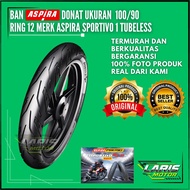 Aspira Sportivo 1 Tubeless Tire 100/ 90-12 | Original Aspira Donat Automatic Motorcycle Tire - Stron