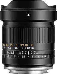 TTARTISAN 14 mm F2.8 ASPH. Camera Lens Full Frame Manual Focus Ultra Wide Angle (for Sony E)