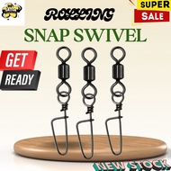 Fishing Swivel Rolling Swivel with coastlock snap kekili pancing lure Connector snap swivel