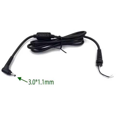3.0*1.1mm 3.0 x 1.1mm DC Jack Power Charger Plug Connector with Cord / Cable for Asus Samsung Acer U