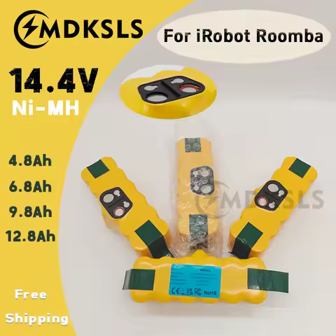 MDKSLS 4800-12800mAh Battery 14.4V for iRobot 500 600 700 800 900 Series Battery for iRobot Roomba 1