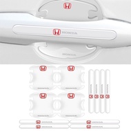 [Ready Stock] 12pcs Honda Car Door Handle Protection Door Bowl Anti Scratch Stickers For Civic City FIT CRV STREAM VEZEL Jazz BRV HRV ADV150