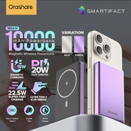Orashare MGA10 Powerbank 10000mAh 20W Magnetic Mini Wireless Powerbank Aluminum Alloy Compact Portab