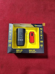 MOON RIGEL LITE 500 LUMEN Front Light + HELIX LITE 100 LUMEN Rear Light USB Rechargeable Bicycle LED