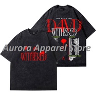 D4VD Withered World Tour 2025 Washed Cotton Short Sleeve Unisex Cosplay T-shirt