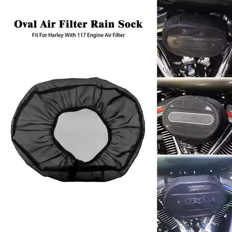 Motorcycle Air Cleaner Rain Sock Waterproof Kit Air Filter Protective Cover For Harley Touring Sport