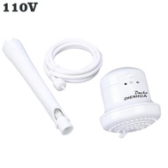 Ezsf00 Mall เครื่องทำน้ำอุ่นฝักบัวท่อในห้องน้ำอุณหภูมิไฟฟ้า5400W 110V ขนาด2เมตรพร้อมฝักบัว G9a4 Adju