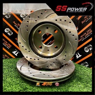 TOYOTA BB 3SZ / DAIHATSU YRV (9.7INCH) - DISC ROTOR SPORT SLOTTED & DRILLED ORIGINAL TF THAILAND