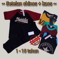 Boys' long pants + Distro t-shirt set 1-12 years | Boys' suits 1 2 3 4 5 6 7 8 9 10 11 12 years | Bo