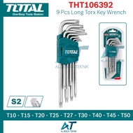 TOTAL LONG TORX KEY SET T10-T50 9 PCS – LONG TORX KEY WRENCH SET