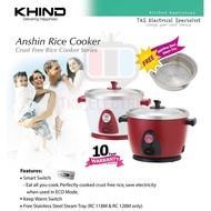 KHIND RC118M Anshin Rice Cooker(Stainless Steel Inner pot)