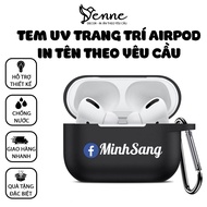Airpod case stickers with signature name printed upon request, unique Airpod case stickers, Airpod c