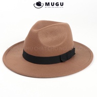 Premium Men's Fedora Hat FN04 - Men's Fedora Hat with Outstanding Quality, Top Style | MUGU MUGU