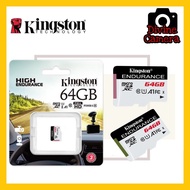 Kingston High-Endurance 32GB 64GB 128GB microSD / micro SD Memory Card for Security, Body and Dash C