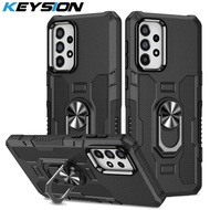 KEYSION Ốp Giáp Chống Sốc Cho Samsung A52S 5G A72 A32 A22 A12 Ốp Lưng Điện Thoại Có Giá Đỡ Dạng Nhẫn