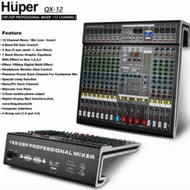 Mixer audio12ch Huper QX12 original Huper Qx12 ax12 bluetooth