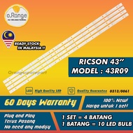 43R09 RICSON 43" LED TV BACKLIGHT (LAMPU TV) RICSON 43 INCH LED TV