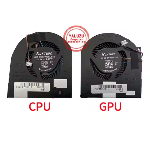 NEW Laptop CPU GPU Cooling Fan For Dell Precision 7530 M7530 7540 M7540 P74F