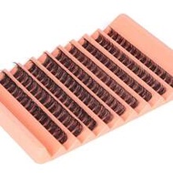 120 ชิ้น D-Curl ขนตาปลอมแบบช่อฟูหนาธรรมชาติ, 8-16 มม., 0.07 มม. C/D Curl, เบาพิเศษ, ขนตา 3D คล้ายขนม