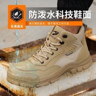 2025 New Men Women Work Boots Safety Steel Toe Shoes Anti Smashing Safety Shoes DQ49