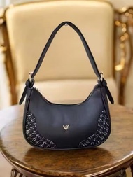 Tas bahu wanita dengan aksen logo kepala rusa tas wanita kekinian terbaru stylish
