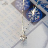 *附證書* 鉑金PT10分/20分/30分鑽石項鍊/頸鍊 六爪真鑽 八心八箭