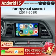 Android 15 Carplay Auto 2K Screen Car Radio Multimedia Player For Hyundai Sonata 7 LF 2017 - 2019 Au
