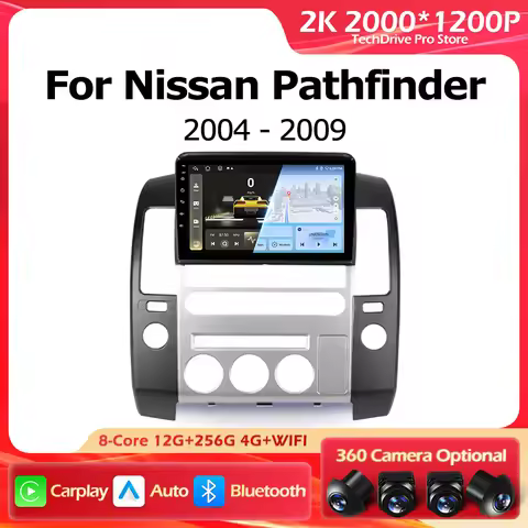 Android 16 Car Radio For Nissan Pathfinder R51 2004-2009 Navigation GPS Auto Wireless CarPlay Lntell