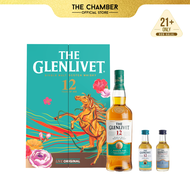 [FREE 2x Miniatures] The Glenlivet 12 Year Old Single Malt Whisky 70cl CNY 2026 Gift Pack