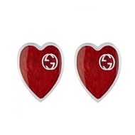 Gucci 紅愛心耳環