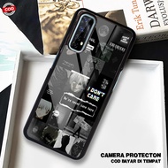 HP HS02 Case Realme 7 - 7 Pro Softcase Glass Kaca - Hardcase 2D Glossy - Protective Phone Case Lates