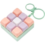 Keyboard Fidget Toy, Fidget Keyboard Silent Fidget Toys Clicker Fidget Keychain Fidgets for Adults S