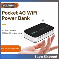 [yolanda2.sg] 4G LTE Mobile Router 10000mAh Portable Power Bank WiFi for Outdoor Trip Internet