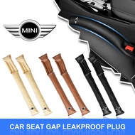 2PCS Car Seat Gap Filler Soft Car Styling Padding Leather Leak Pads Plug Spacer For BMW Mini Cooper 