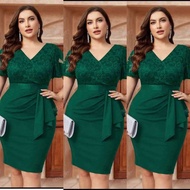 COD  OLD ROSE DRESS COLLECTION XL wedding ninang dress formal dress plus size dress