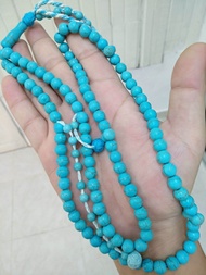 Tasbih batu Fairuz biru 100% asli original saiz 8mm 100biji kiraan 1 juta