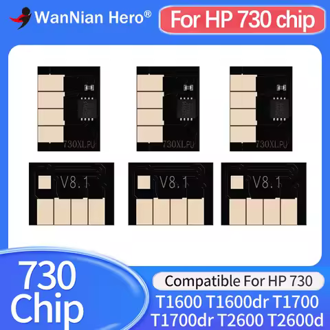300ml for HP 730 Ink cartridge chip HP730 DesignJet T1600 T1600dr T1700 T1700dr T2600 T2600d P2V68A