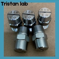 Nozzle V Jet 3/8 11010 Stainless Steel - Water flat fan V Jet Spray 3/8 11010 Nozzle jet type V.