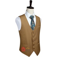 Matjar Najah Men's Formal Vest > Men's Vest > Men's Vest > Mocha Men's Suit Vest
