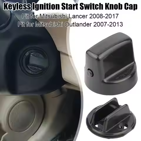 Car Plastic Keyless Ignition Start Knob Cap & Insert 4408A167 4408A031 Fit for Mitsubishi Lancer Out